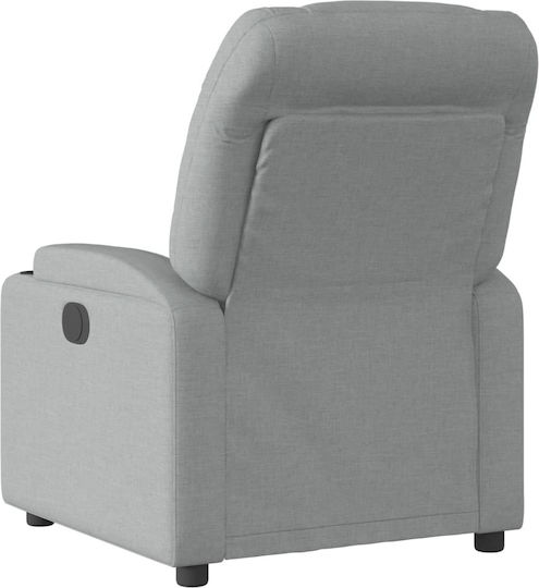 Fotoliu Relax cu Puf Gri deschis 74x89x100cm