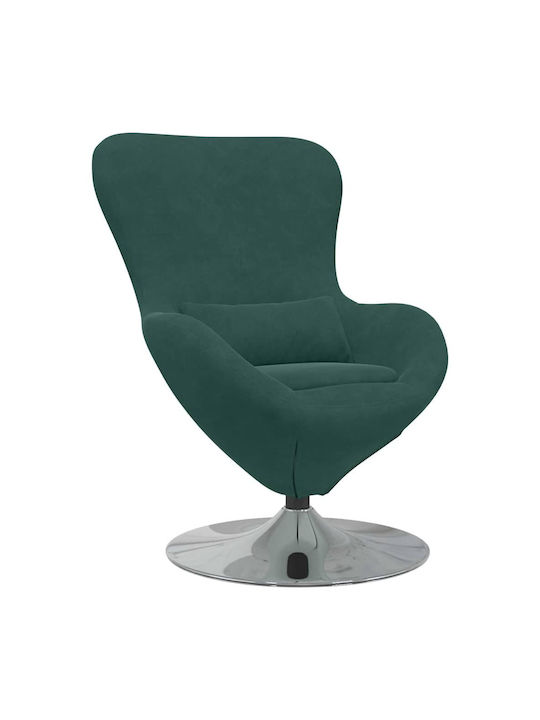 Πολυθρόνα Βελούδινη Dark Green 63x73x90cm