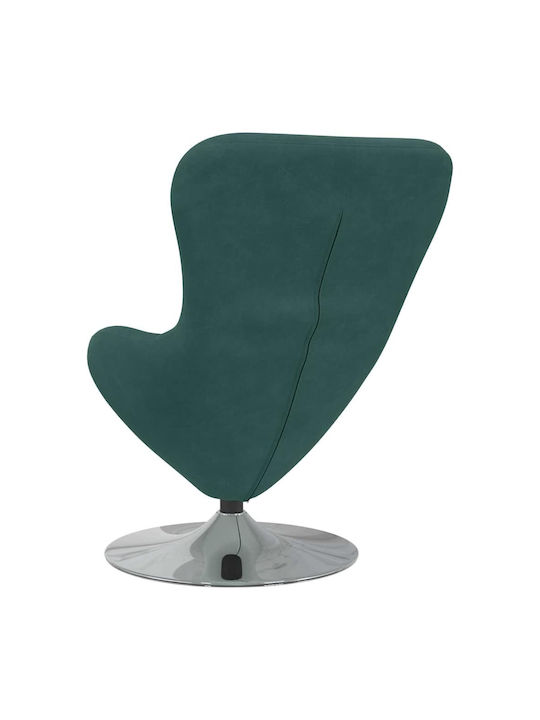 Πολυθρόνα Βελούδινη Dark Green 63x73x90cm