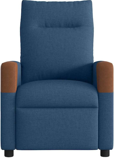 Sessel mit Fußhocker Blue 50x54x100cm