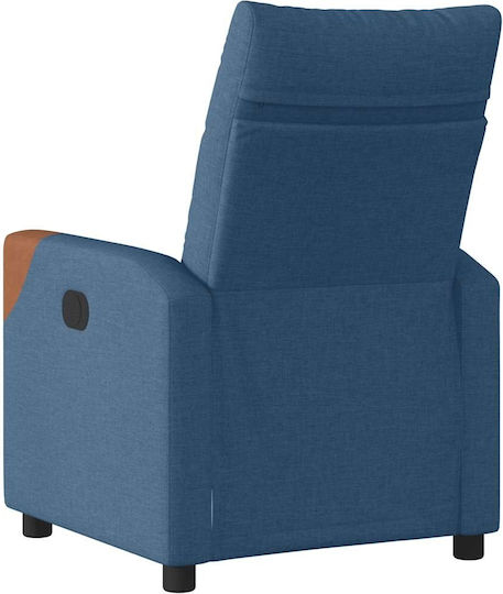 Sessel mit Fußhocker Blue 50x54x100cm