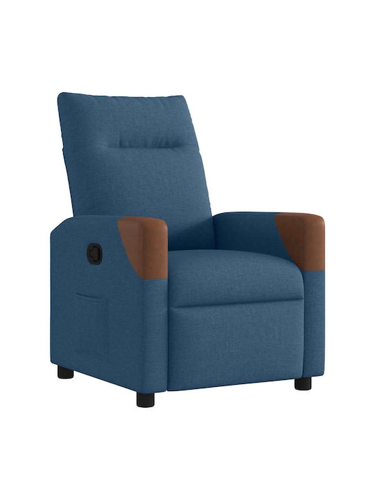 Sessel mit Fußhocker Blue 50x54x100cm