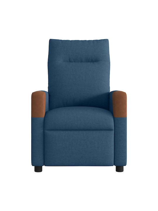Sessel mit Fußhocker Blue 50x54x100cm