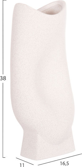 Tabletop Ceramic Decorative Item Fb94609.01 Crystal Off-White 17x12x38cm