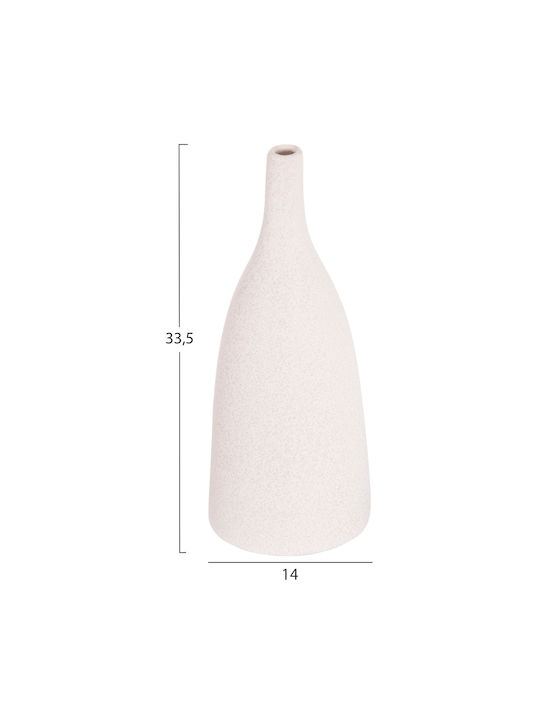 Tabletop Ceramic Decorative Item Fb94635.01 Off-White Crystalline Φ14x33 5uec