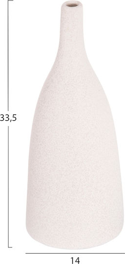 Tabletop Ceramic Decorative Item Fb94635.01 Off-White Crystalline Φ14x33 5uec