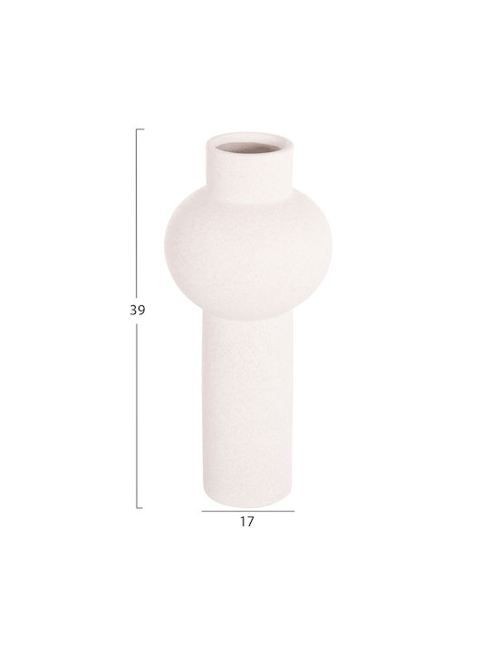 Ceramic Tabletop Decor Fb94604.01 Off-White Crystal Φ17 5x40cm