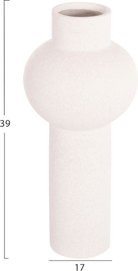 Ceramic Tabletop Decor Fb94604.01 Off-White Crystal Φ17 5x40cm