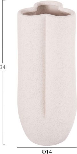 Ceramic Tabletop Decor Fb94611.01 Crystal Off-White Φ15 5x33 5cm