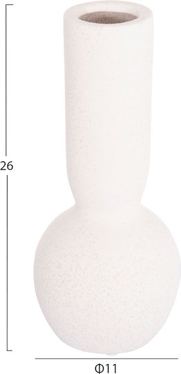 Ceramic Tabletop Decor Fb94616.01 Crystal Off-White Φ11x26cm