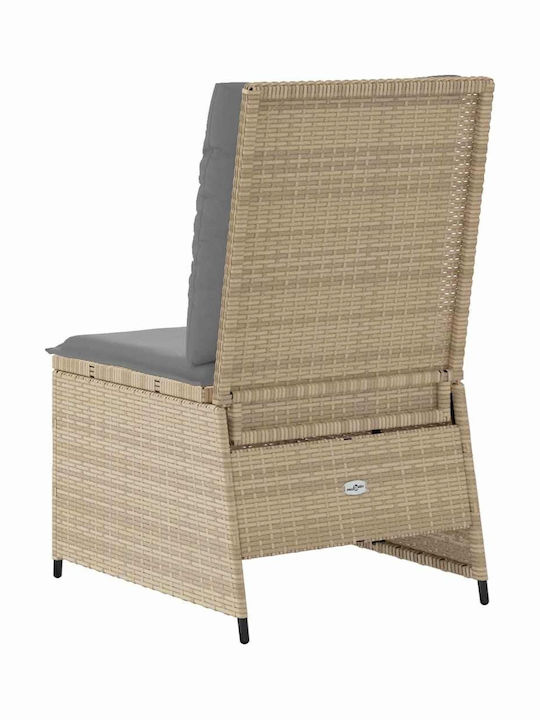 Four-Seater Sofa Outdoor Rattan with Pillows 54x67x95cm