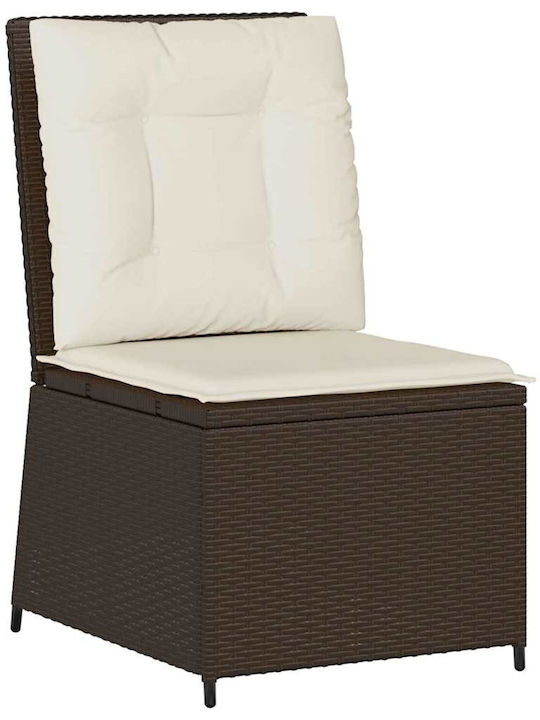 Four-Seater Sofa Outdoor Rattan with Pillows 54x67x95cm