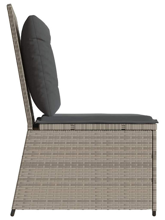 Four-Seater Sofa Outdoor Rattan with Pillows 54x67x95cm