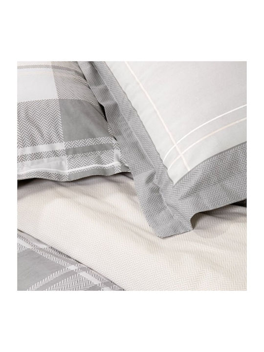 Nima Arthur Arthur Σετ Σεντόνια Υπέρδιπλα 240x260εκ. Grey-beige (4τμχ)