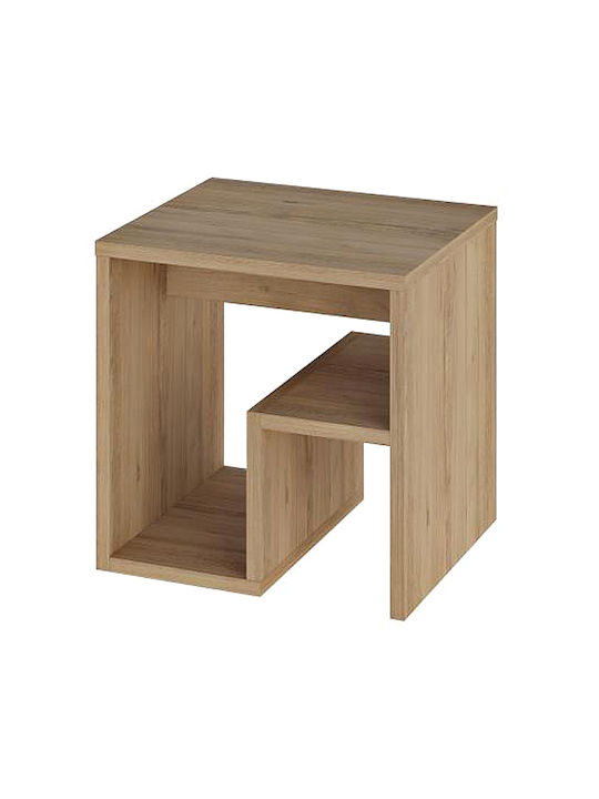 Rectangular Side Table Bon Wooden Natural Beech L40xW35xH40cm