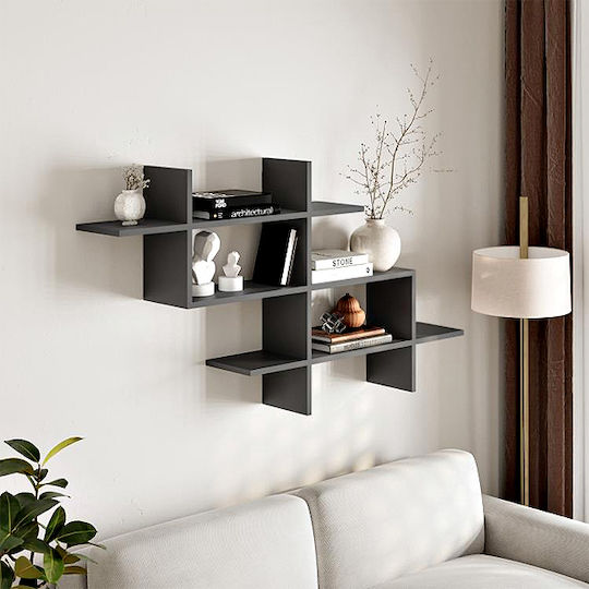 Стенен Рафт Halic Антрацит 150x22x82см