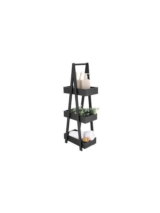 Bibliotecă Negru 30x19x81cm