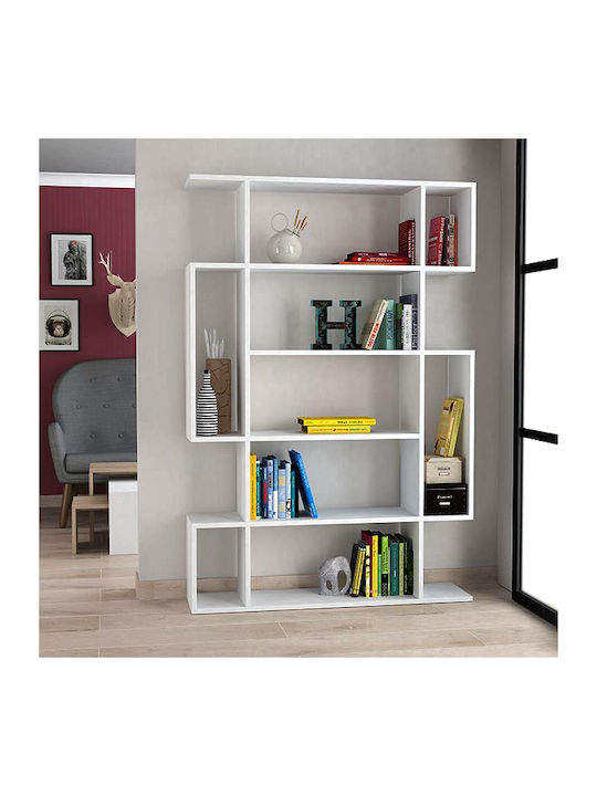 Bookcase Mito White 108x25x161cm