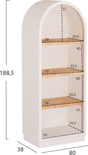 Βιβλιοθήκη 80x38x188εκ. Βιβλιοθήκη 80x38x188εκ.