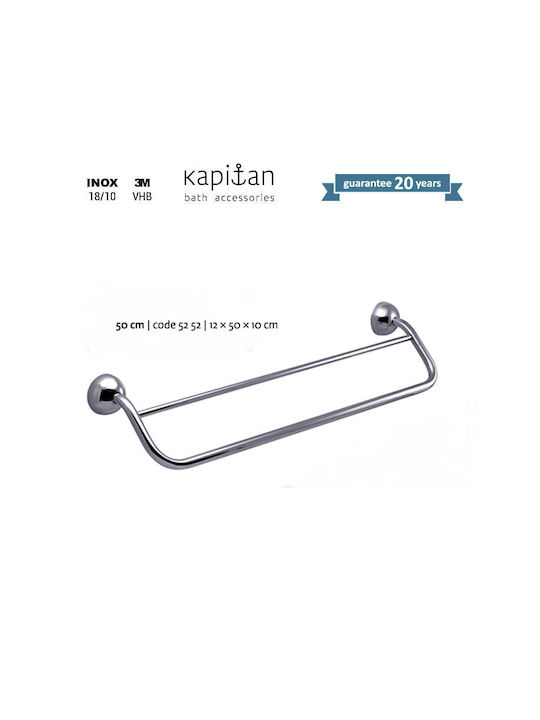 Kapitan Schiene Badezimmer Einzel Wandmontage Schrauben ​50x50cm Inox Silber