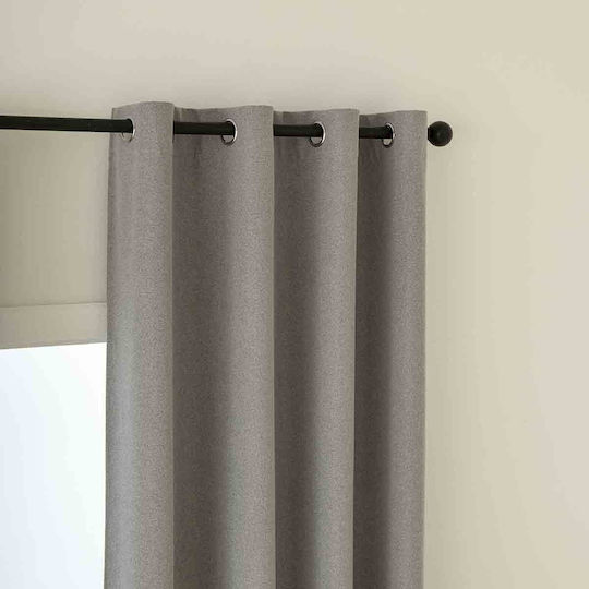 Beauty Home Vorhang mit Grommets Total 8446 Schwarze 140x270cm