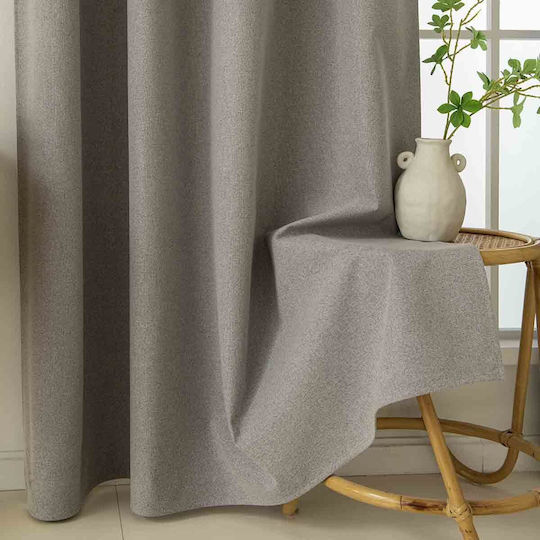 Beauty Home Vorhang mit Grommets Total 8446 Schwarze 140x270cm