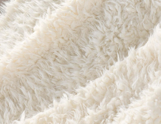 L-c Mouton Ριχτάρι Πολυθρόνας Γούνινο 180x220εκ. Mouton