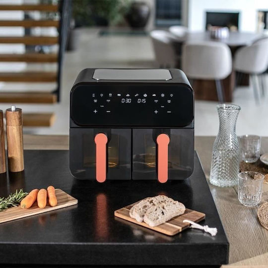 Livoo Air Fryer με Διπλό Αποσπώμενο Κάδο 9lt Μαύρο DOC316