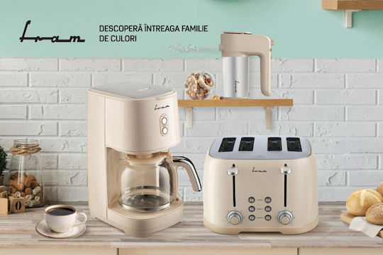 Fram Fram FTP-800CR Φρυγανιέρα 4 Θέσεων 1600W Μπεζ