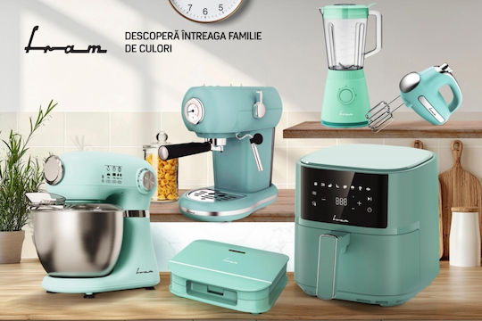 Fram Μηχανή Espresso 1100W Πίεσης 15bar Καφέ FEM-D15RGR
