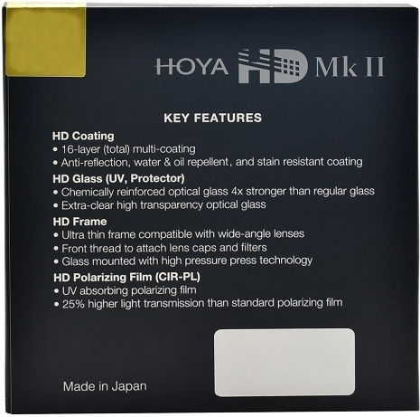 Hoya Mk Ii Filter HD / CPL 52mm for Camera Lenses