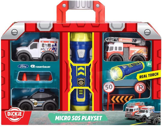 Dickie Micro Playset Auto Feuerwehrauto für 1.5+ Jahre