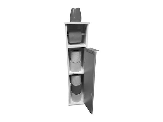 Bathroom Cabinet 18x18x75cm White