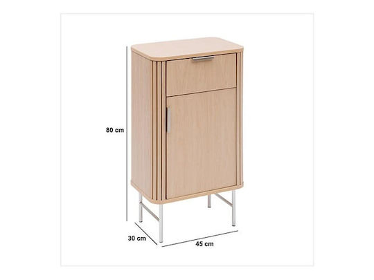 Badezimmerschrank B45xT30xH80cm Braun