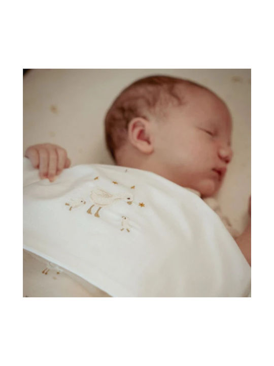 Little Dutch Little Goose Baby Sheet Crib Cotton White 110x140cm
