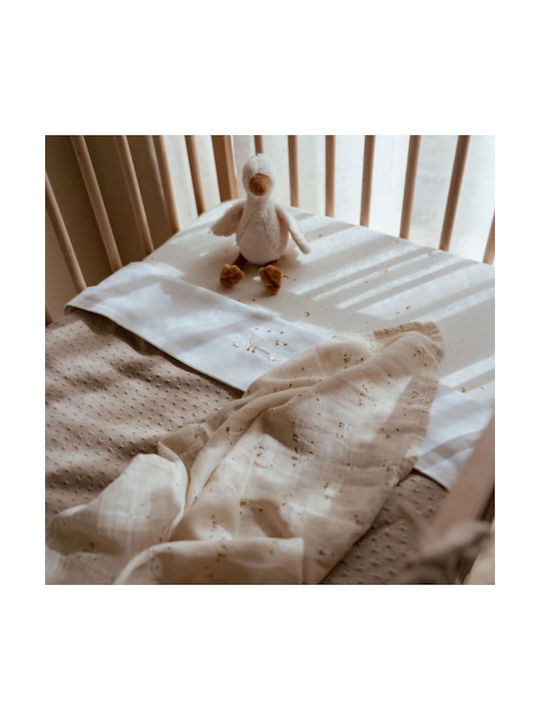 Little Dutch Little Goose Baby Sheet Crib Cotton White 110x140cm