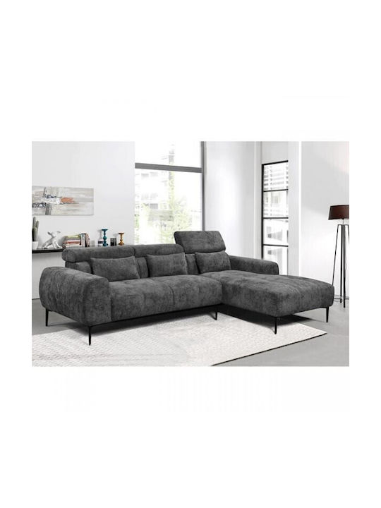 Elora Ecke Sofa mit Linke Ecke Grau 261x171x95cm E9504,12