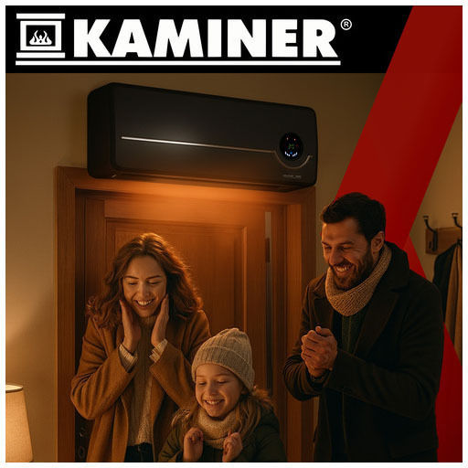 Kaminer Fan Heater Room Wall 2000W