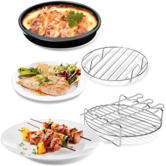 Sogo Air Fryer Accessories Set 5 Pieces for Fryers Over 4L Acc-ss-17320 Edenberg
