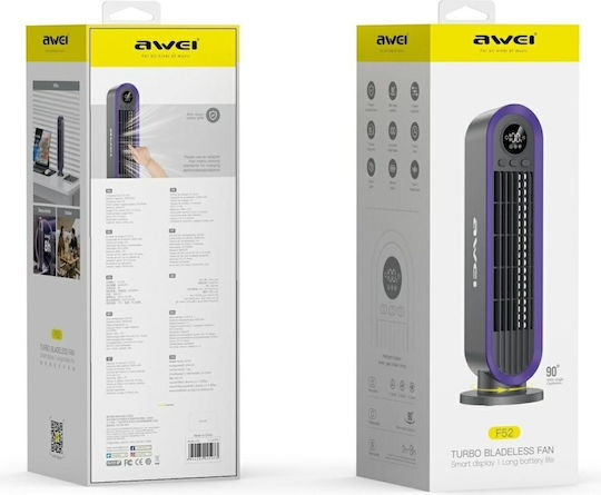 Awei Awei Mini Ventilator Ohne Flügel Grau