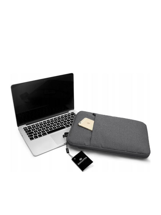 Husă Laptop Zagatto Poliester 26 Cm X 36 Cm X 2,5 Cm Cu Fermoar 13' Gri Închis