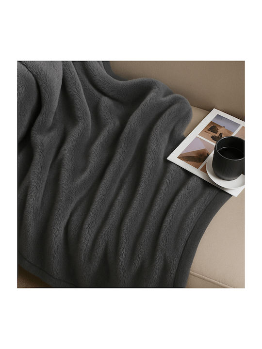 Astron Italy Samtige Decke Mono 150x200cm Grau