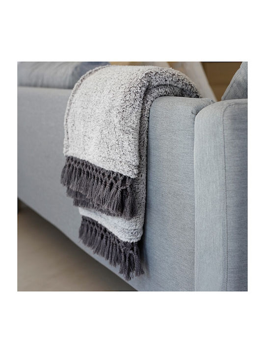 Melinen Twiggy Decke Couch 130x170cm Grau