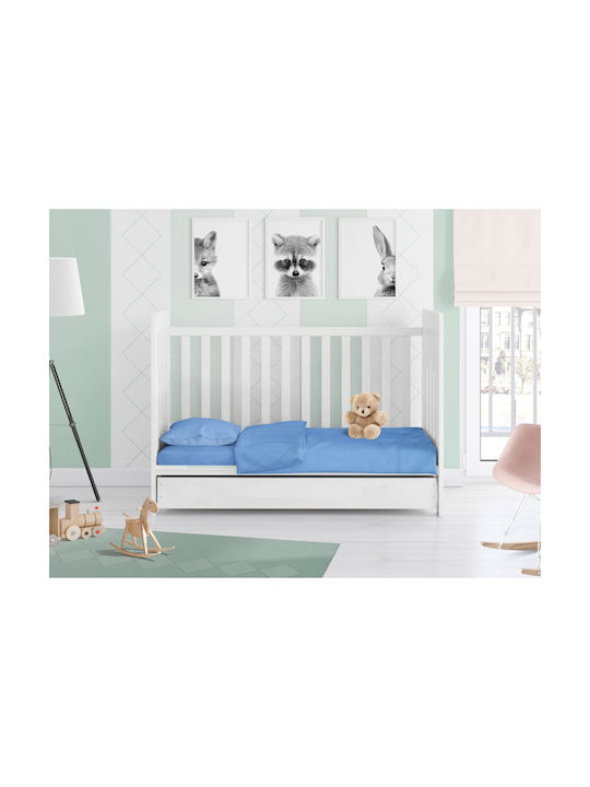 Dimcol Solid Бебешки Чаршаф За Количка Памук с Ластик 70x140бр Dimcol Solid Бебешки Чаршаф За Количка Памук с Ластик 70x140бр