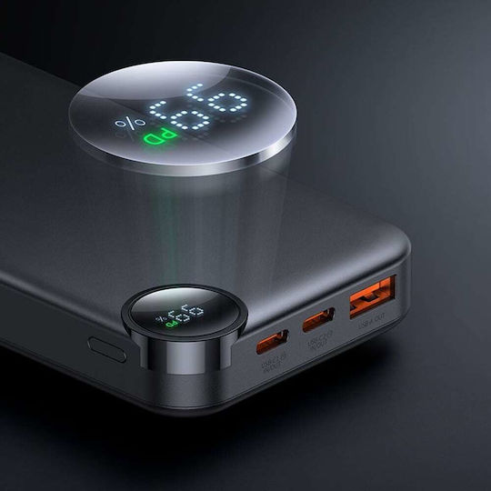 Mcdodo MC-3850 Power Bank 10000mAh 30W με Θύρα USB-A και Θύρα USB-C Μαύρο