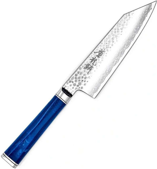 Ryusen Messer Santoku aus Damaststahl 17cm