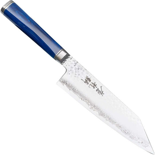 Ryusen Messer Santoku aus Damaststahl 17cm