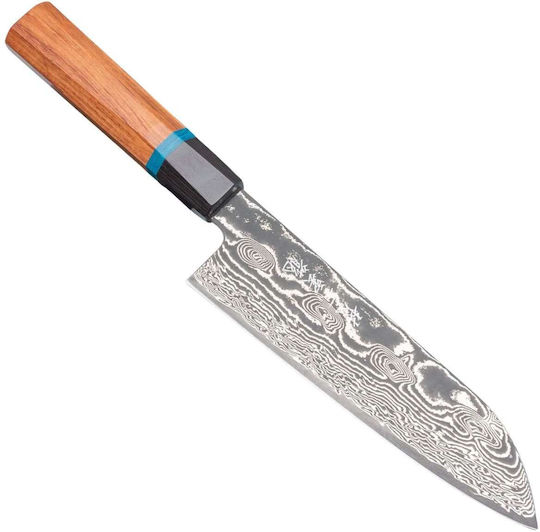 Ryusen Bonten Unryu KAI Μαχαίρι Santoku από Δαμασκηνό Ατσάλι 17.5cm