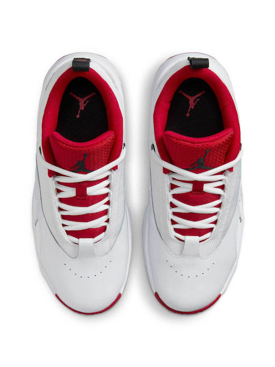 Max Aura Kids Sports Shoes Basketball with Laces White