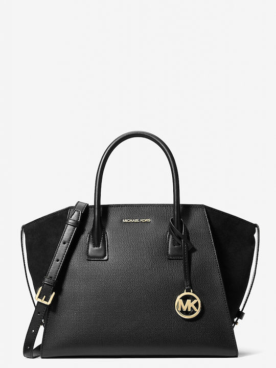Michael Kors Large De piele Geantă de damă Crossbody Neagră